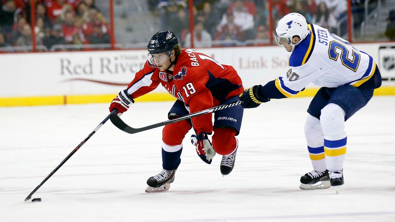 Steen scores twice, Blues hold on to defeat Capitals 4-3